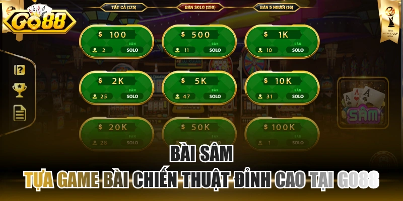 Bài Sâm – Tựa game bài chiến thuật đỉnh cao tại GO88 Bài Sâm