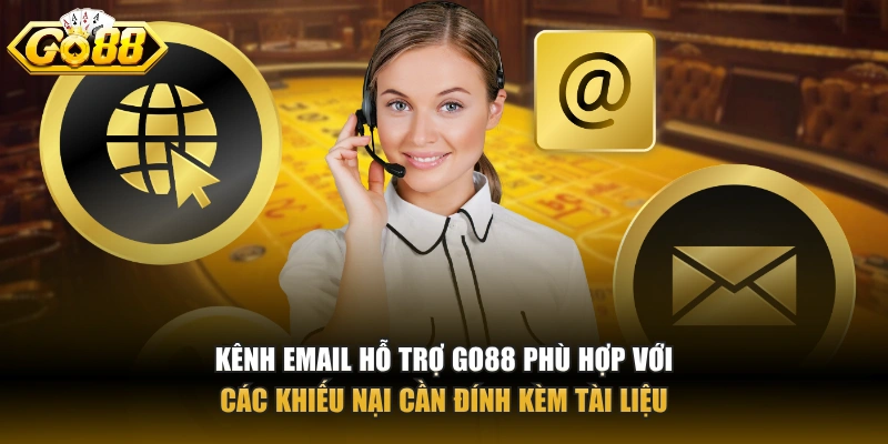 Liên hệ GO88 Kênh email hỗ trợ GO88 phù hợp với các khiếu nại cần đính kèm tài liệu